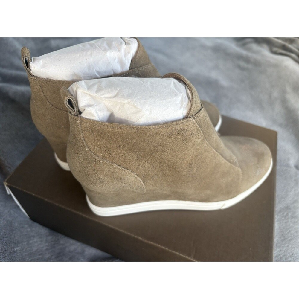 Linea Paolo Women’s Felicia Boot 8 M Suede Hidden Wedge Heel Sneaker Sparky